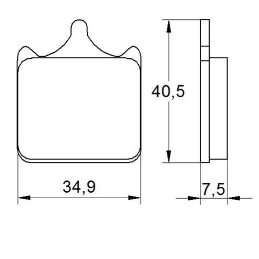 Bremsbeläge ACCOSSATO AGPA112 OR