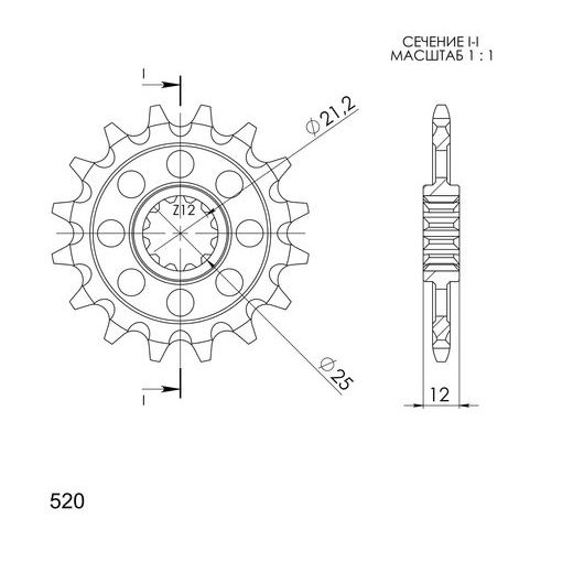 Ritzel SUPERSPROX CST-823:13 13T, 520