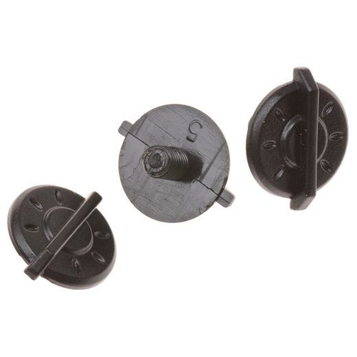 Peak screws CASSIDA CROSS CUP schwarz 3pcs