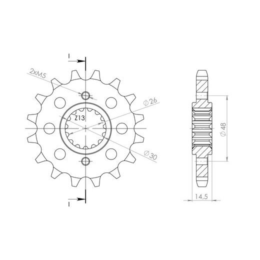 Ritzel SUPERSPROX CST-339:15 15T, 530