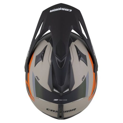 Motocross Helmet CASSIDA TOUR 2.0 X-TRA /black matt peak XS