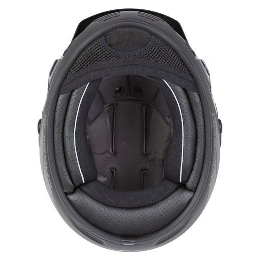 Motocross Helmet CASSIDA FORMX FLATOUT black matt/ dark grey/ black matt peak L