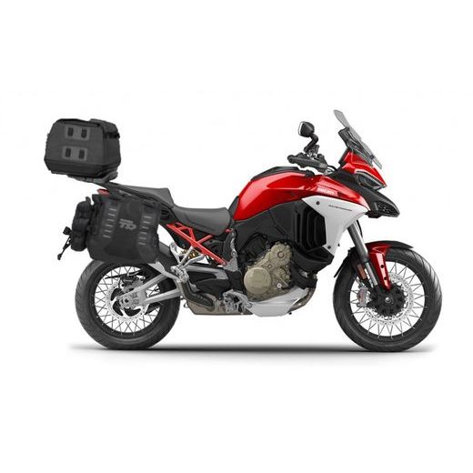 Set of SHAD TERRA TR40 adventure saddlebags and SHAD TERRA rear bag TR50, including mounting kit SHAD DUCATI MULTISTRADA 1200 V4