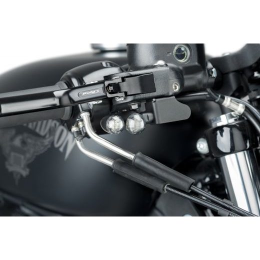 Supports for PUIG turn signal PUIG 9735N schwarz vorne