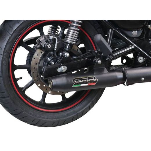 Slip-on exhaust GPR DEEPTONE ROY.10.CAT.DENE Black Stainless steel including removable db killer, link pipe and catalyst