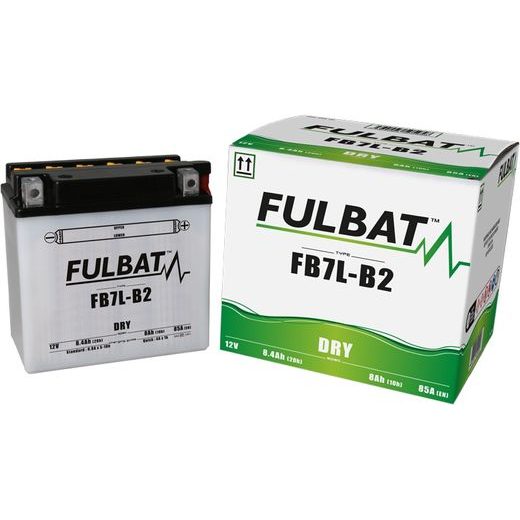 Konventionelle Motorradbatterie (mit Säurepackung) FULBAT FB7L-B2 (12N7-3B) (YB7L-B2) Acid pack included