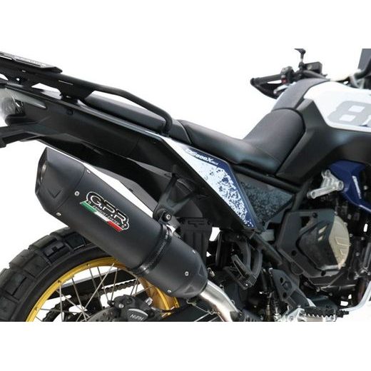 Slip-on exhaust GPR FURORE-X TITANIO NERO VO.9.FUXTITBL Titanium Matte Black including removable db killer and link pipe