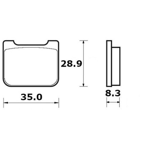 Bremsbeläge ACCOSSATO AGPP258 OR