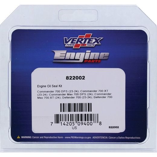 Wellendichtringsatz fürs Motor WINDEROSA EOSK 822002