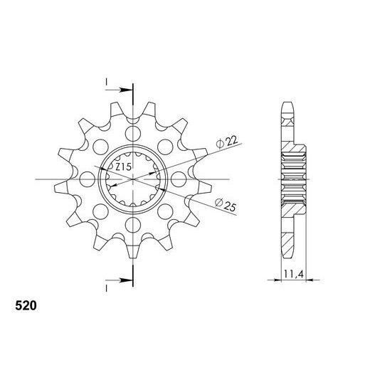 Ritzel SUPERSPROX CST-1902:17 17T, 520