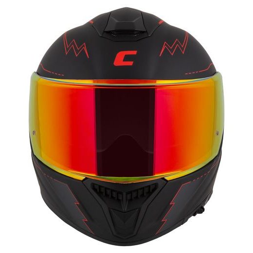 Full face helmet CASSIDA Integral GT 2.1 Flash matt black/ metallic red/ dark grey L