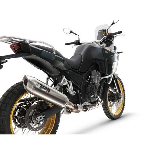 Slip-on exhaust GPR FURORE-X ACCIAIO INOX KOV.1.FUXIO Brushed Stainless steel including link pipe and removable dbkiller