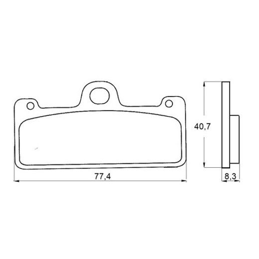 Bremsbeläge ACCOSSATO AGPA128 EV2