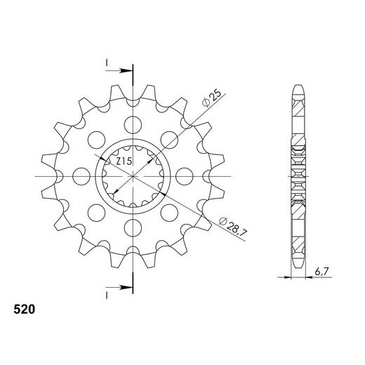 Ritzel SUPERSPROX CST-1592:14 14T, 520