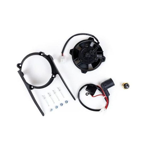 Radiator cooling fan and mounting kit SPAL EP-RFS-PLK04/16-TE4T with thermoswitch
