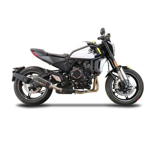 Slip-on exhaust GPR NEW GRAND PRIX EVO POPPY E5.CF.16.GPAN.PO Carbon look including removable db killer and link pipe