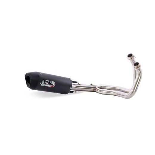 Slip-on exhaust GPR FURORE NERO KT.100.2.RACE.FUNE Matte Black including link pipe