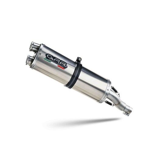 Slip-on exhaust GPR DUAL INOX E5.Y.232.1.DUAL.IO Matte Inox including removable db killer and link pipe