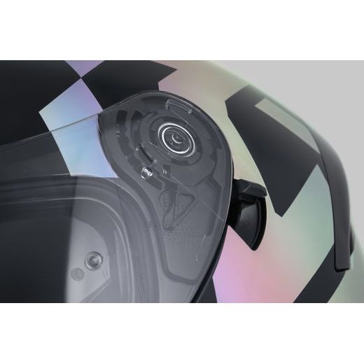 Full face helmet CASSIDA Orbit Grind Absolut black matt, holografic XL