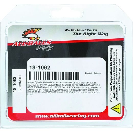 Master Cylinder Rebuild kit All Balls Racing MCR18-1062