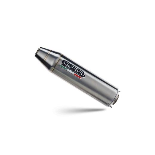 Slip-on exhaust GPR SATINOX ATV PO.5.5.SATATV Brushed Stainless steel including removable db killer and link pipe