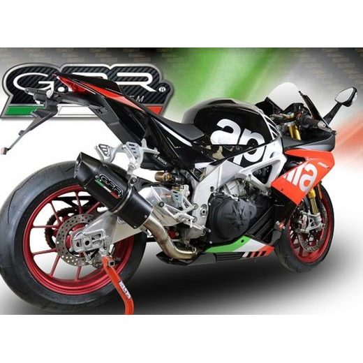 Slip-on exhaust GPR FURORE NERO K.17.CAT.FUNE Matte Black including removable db killer, link pipe and catalyst