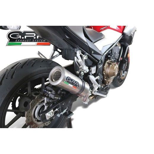 Slip-on exhaust GPR M3 H.253.3.M3.INOX Brushed Stainless steel including removable db killer and link pipe