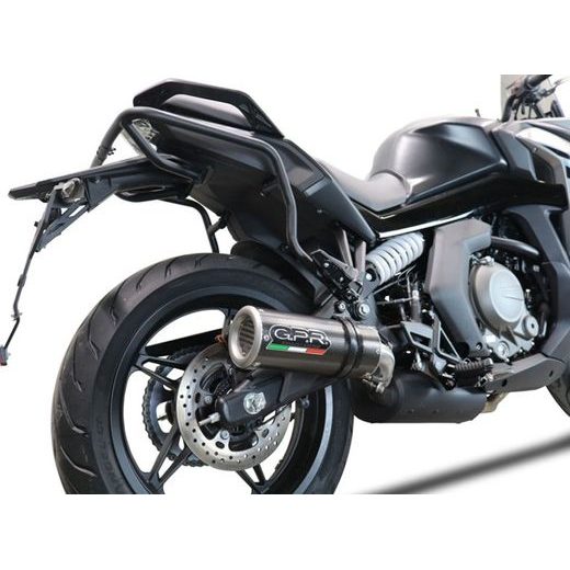 Slip-on exhaust GPR M3 POPPY CF.7.1.M3.PP Brushed Stainless steel including removable db killer and link pipe