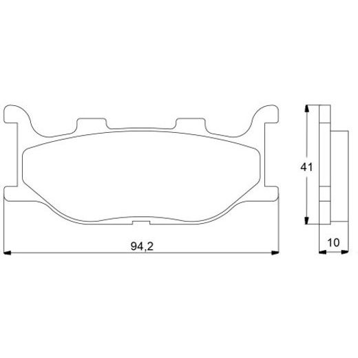 Bremsbeläge ACCOSSATO AGPA22 EV2
