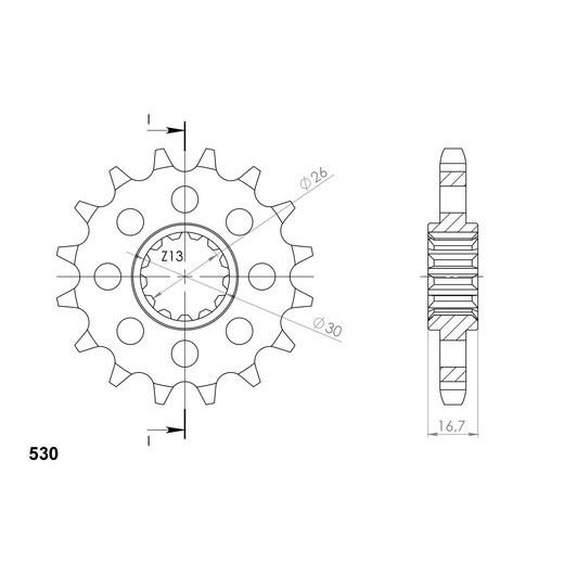 Ritzel SUPERSPROX CST-333:15 15T, 530