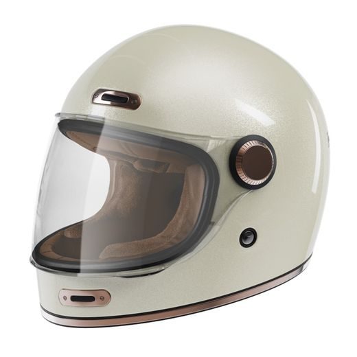 Full face helmet STORMER HISTORY SOLID off-white pearly L
