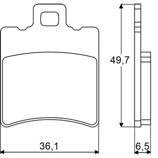 Bremsbeläge ACCOSSATO AGPA13 ST