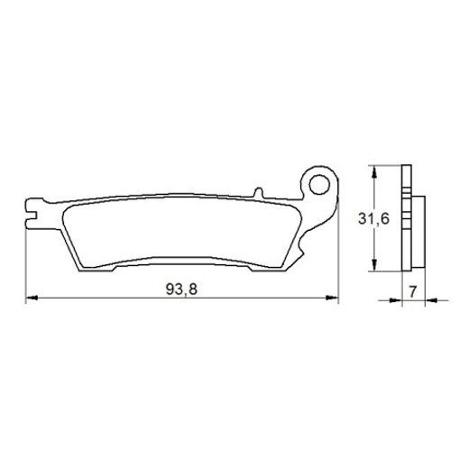 Bremsbeläge ACCOSSATO AGPA110 OR