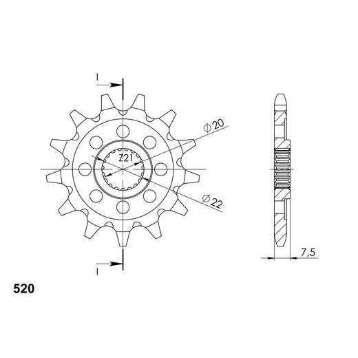 Ritzel SUPERSPROX CST-1323:13 13T, 520
