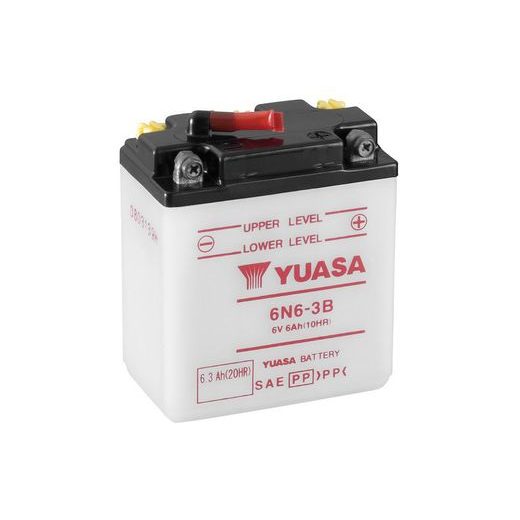 Conventional 6V battery NO ACID YUASA 6N6-3B