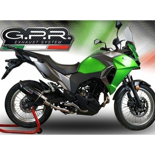 Slip-on exhaust GPR FURORE EVO4 NERO E4.K.165.1.CAT.FNE4 Matte Black including removable db killer, link pipe and catalyst