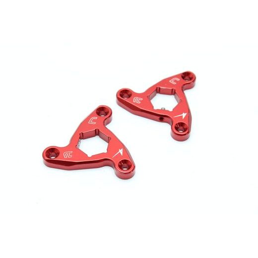 Sternbedienung der Gabelfeder-Vorspannung 4RACING GFS17 rot