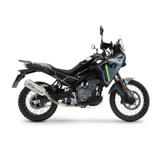 Slip-on exhaust GPR SATINOX CF.17.SAT Brushed Stainless steel including removable db killer and link pipe