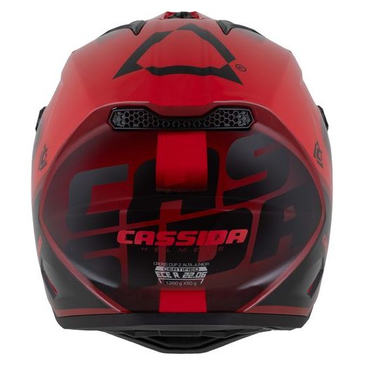 Motocross Helmet CASSIDA CROSS CUP 2 NAPA JUNIOR pearl red/maroon/black L