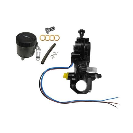 Homologated radial brake master cylinder ACCOSSATO RB090N with folding lever and oil reservoir kit included