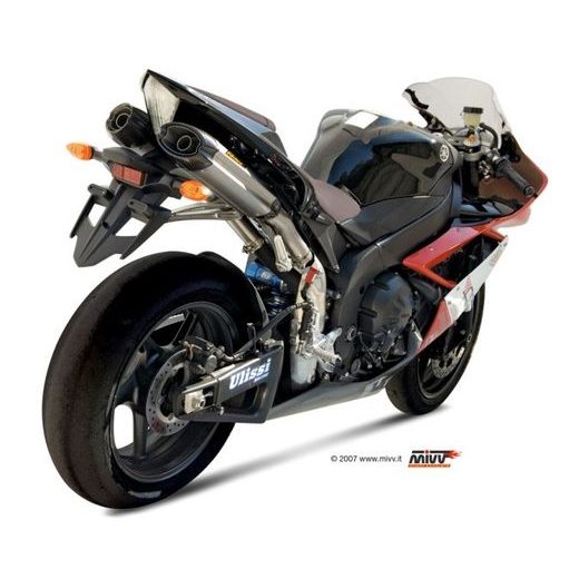 2 Auspuffendstücke MIVV SUONO UY.027.L7 Edelstahl / Carbondeckel