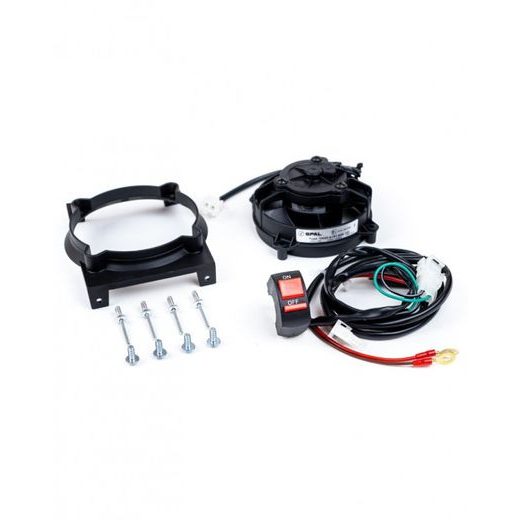 Radiator cooling fan and mounting kit SPAL EP-RFS-PLB10/19-SW with ON/OFF switch