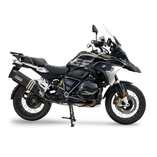 Slip-on exhaust GPR HYPER SONIC BLACK TITANIUM BM.99.1.HYSOBLK Matte Black including removable db killer and link pipe