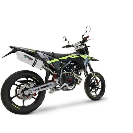 Slip-on exhaust GPR ALBUS CERAMIC FN.4.RACEDB.ALB White glossy including link pipe and removable dbkiller