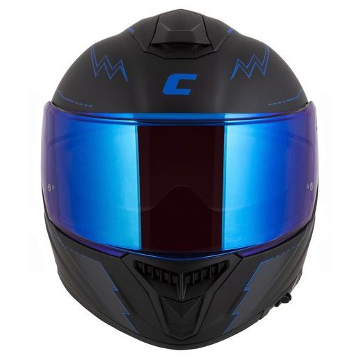 Full face helmet CASSIDA Integral GT 2.1 Flash matt black/ metallic blue/ dark grey XL