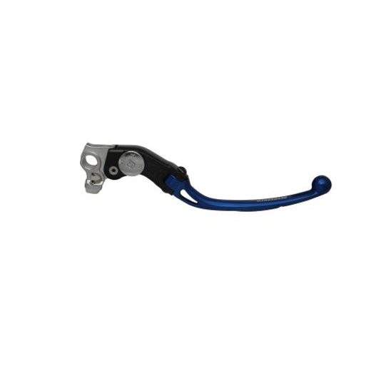 Adjustable folding lever ACCOSSATO aluminium, master cylinder blau