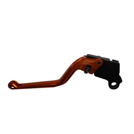 Clutch Lever ACCOSSATO fixed CNC-worked aluminium, orange