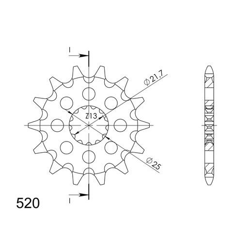 Ritzel SUPERSPROX CST-565:12 12T, 520