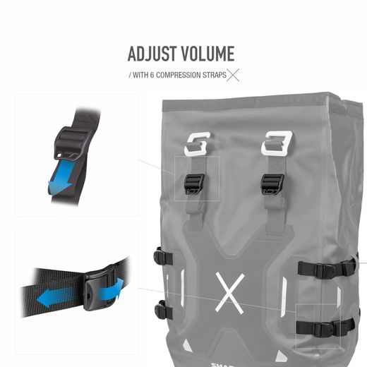 Waterproof saddle bags SHAD TR30 X0TR30