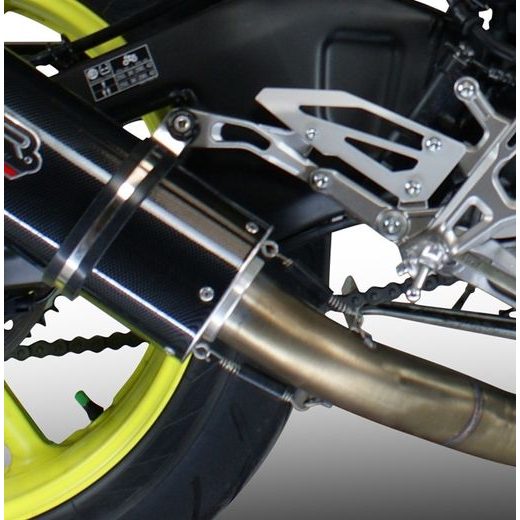 Slip-on exhaust GPR M3 BE.14.RACEDB.M3.INOX Brushed Stainless steel including removable db killer